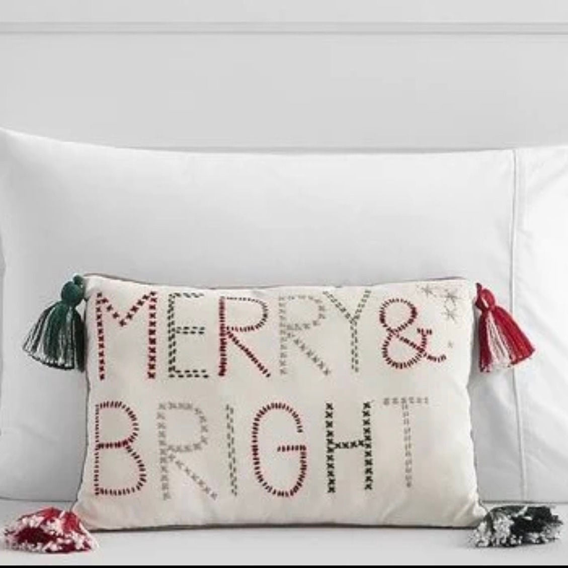Embroidered Christmas Gift Style Cushion Pillow