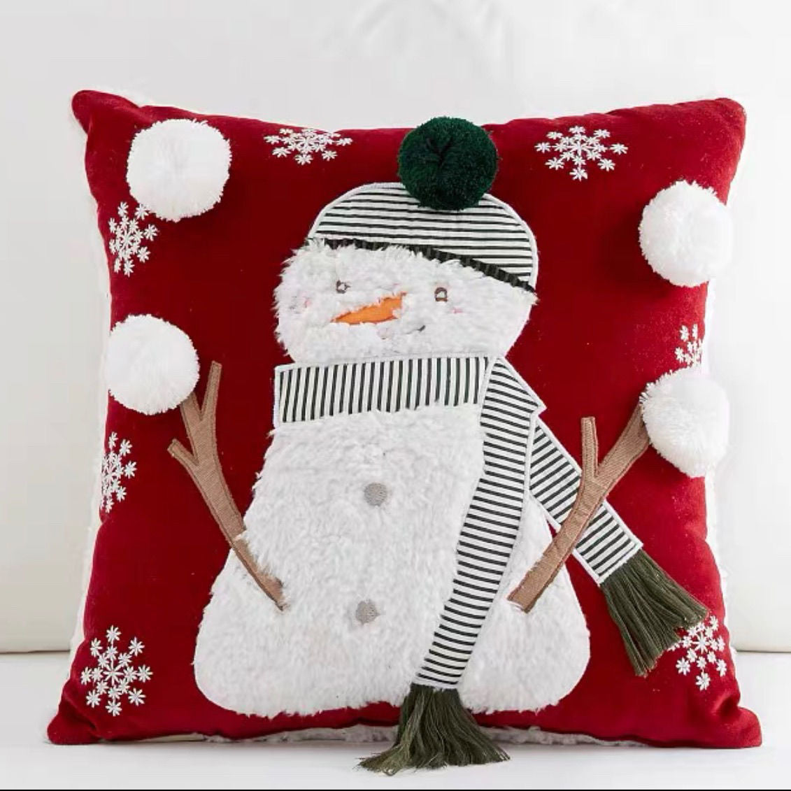 Embroidered Christmas Gift Style Cushion Pillow