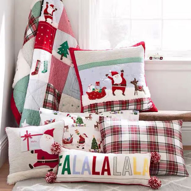 Embroidered Christmas Gift Style Cushion Pillow