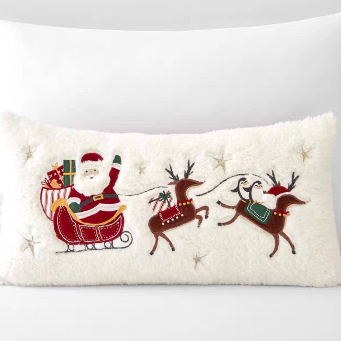 Embroidered Christmas Gift Style Cushion Pillow