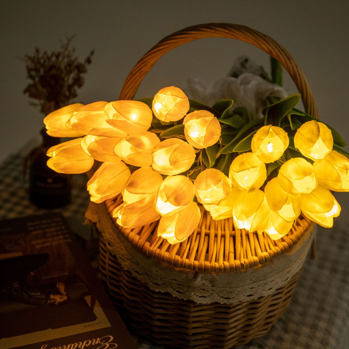 Illuminated Tulip Bridal Bouquet